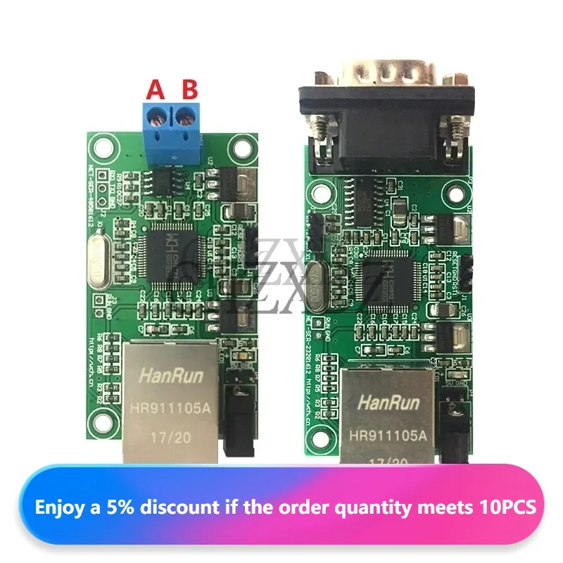 100% Original CH9121 Ethernet To RS485/RS232 Serial Port Transparent Transmission Module
100% Original CH9121 Ethernet To RS485/RS232 Serial Port Transparent Transmission Module