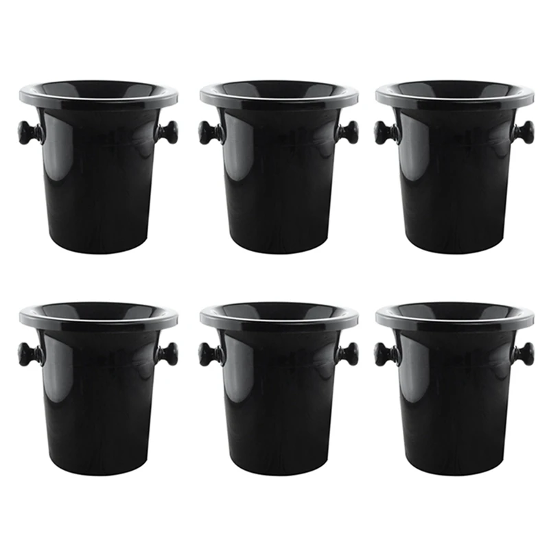 6X Wine Dump Black Plastic Wine Spittoon - Standard Size With Black Funnel Champagne Bucket
6X Wine Dump Black Plastic Wine Spittoon - Standard Size With Black Funnel Champagne Bucket