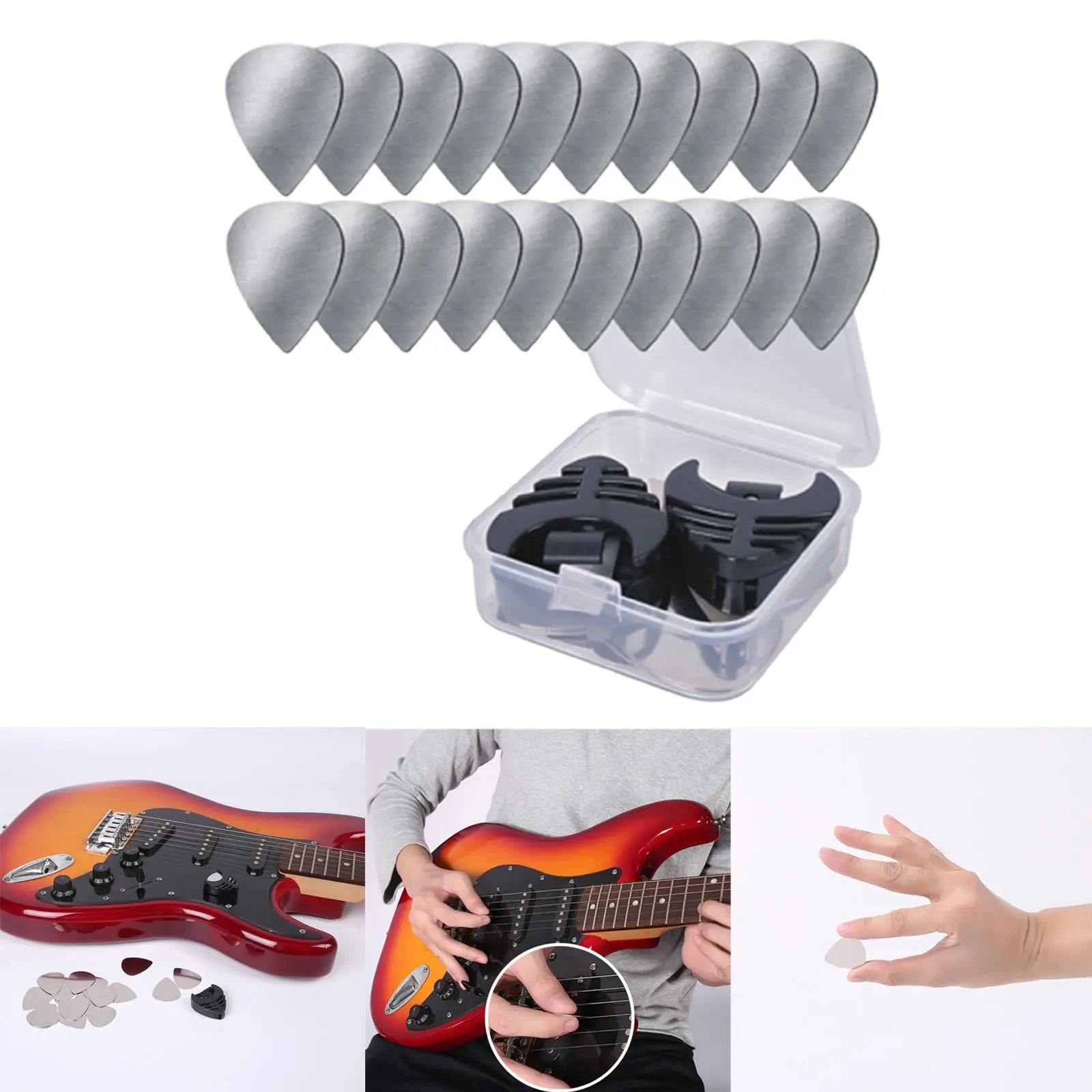 20x Guitar Picks and Picks Storage Case for Electric Guitar Ukulele Acoustic Guitar
20x Guitar Picks and Picks Storage Case for Electric Guitar Ukulele Acoustic Guitar