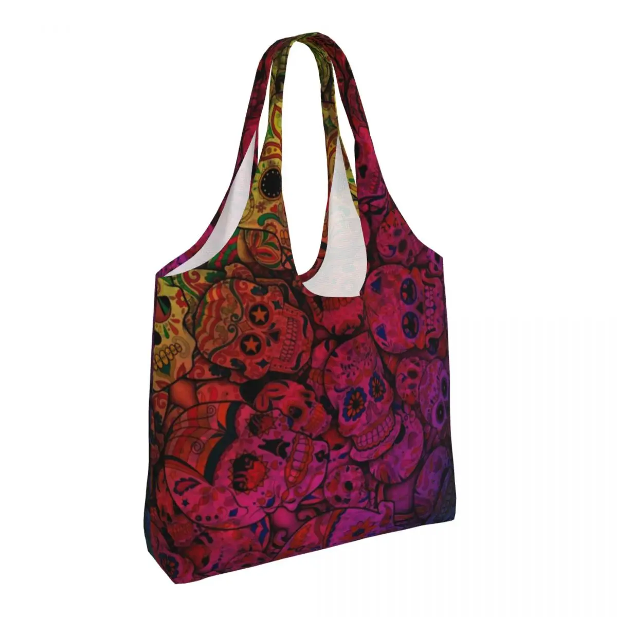 Halloween Shopping Bag Rainbow Sugar Skulls Print Work Cloth Handbags Student Bulk Reusable Bags
Halloween Shopping Bag Rainbow Sugar Skulls Print Work Cloth Handbags Student Bulk Reusable Bags