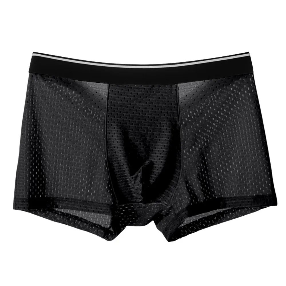 Men Ice Silk Underwear Sheer Mesh Lightweight Boxer Shorts Sexy Breathable Transparent Boxer Briefs Elastic Male Underpants
Men Ice Silk Underwear Sheer Mesh Lightweight Boxer Shorts Sexy Breathable Transparent Boxer Briefs Elastic Male Underpants