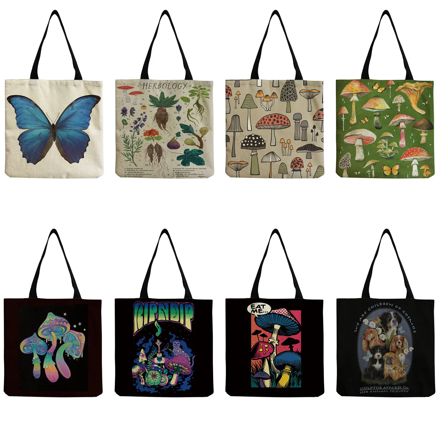 Shopper Bag Customizable Beach Bag Tote Bag Outdoor Portable Handbags Butterfly Mushroom Print Eco Friendly High Capacity Ladies
Shopper Bag Customizable Beach Bag Tote Bag Outdoor Portable Handbags Butterfly Mushroom Print Eco Friendly High Capacity Ladies