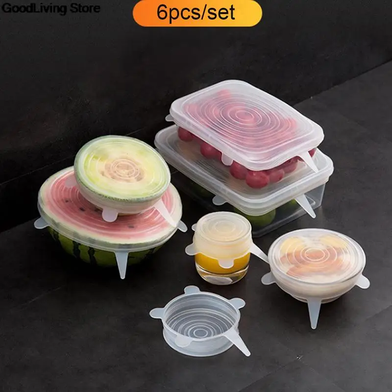 6 шт./компл., силиконовые крышки высокого качества для пищевых продуктов, силиконовые крышки для посуды, чашек, горшков, многоразовые Эластич...
6 шт./компл., силиконовые крышки высокого качества для пищевых продуктов, силиконовые крышки для посуды, чашек, горшков, многоразовые Эластич...