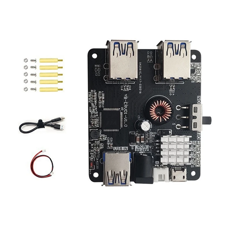 USB3.0 HUB Expansion Board For Raspberry Pi JETSON NANO ROS Robot Car Expansion Dock Splitter Module
USB3.0 HUB Expansion Board For Raspberry Pi JETSON NANO ROS Robot Car Expansion Dock Splitter Module