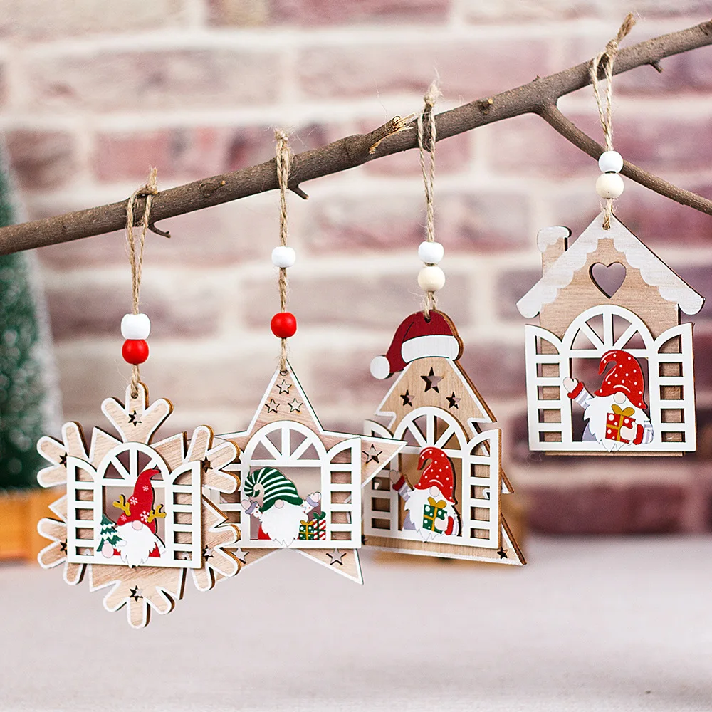Christmas Ornaments Hanging Christmas Decorations, Wood Christmas Tree Decoration Hollow Carving Xmas Decor for Christmas Season
Christmas Ornaments Hanging Christmas Decorations, Wood Christmas Tree Decoration Hollow Carving Xmas Decor for Christmas Season