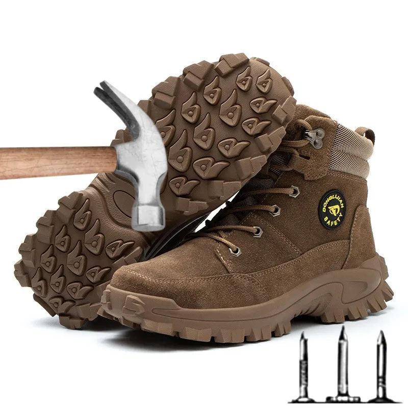 New Labor Protection Shoes for Men Comfortable and Warm Anti - Velvet Leather Steel Baotou Anti-hit Puncture Safety Work Shoes
New Labor Protection Shoes for Men Comfortable and Warm Anti - Velvet Leather Steel Baotou Anti-hit Puncture Safety Work Shoes
