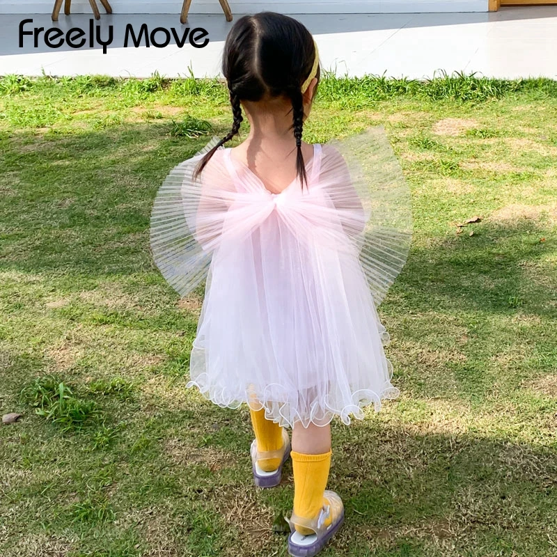 Freely Move 2-8 Year Girls Dress Summer Girls Princess Dress Bow Sleeveless Tulle Wedding Party For Children Kids Casual Wear
Freely Move 2-8 Year Girls Dress Summer Girls Princess Dress Bow Sleeveless Tulle Wedding Party For Children Kids Casual Wear