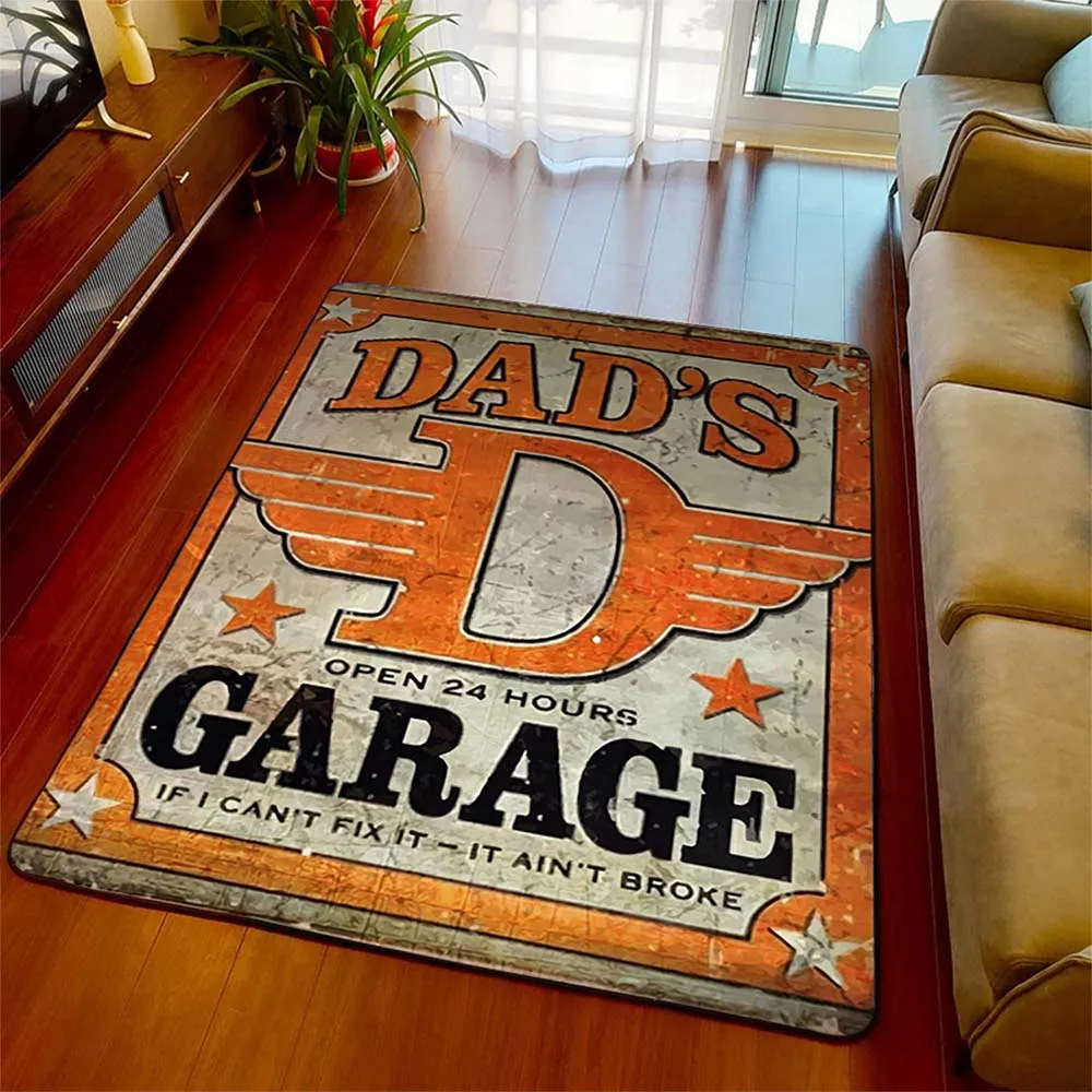Dads Garage Funny Rug Garage Rug for Men Area Rug Living Room Decor Man Cave Anti-slip Carpet Entrance Doormat Floor Decor Rug
Dads Garage Funny Rug Garage Rug for Men Area Rug Living Room Decor Man Cave Anti-slip Carpet Entrance Doormat Floor Decor Rug