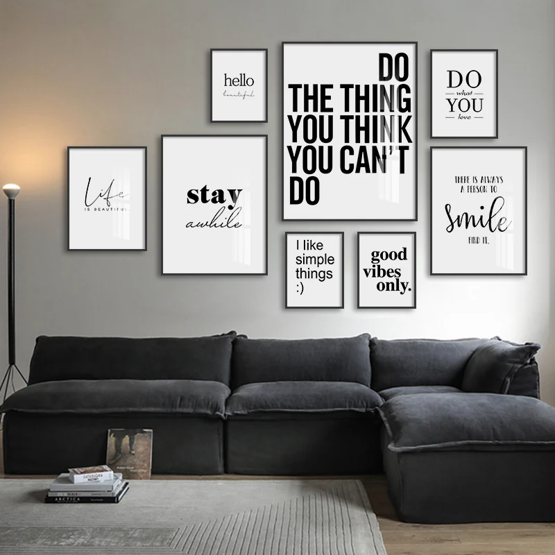 Motivating Love Quotes Picture Scandinavian Poster Black White Wall Art Canvas Print Modernfor Living Room Home Decor Painting 
Motivating Love Quotes Picture Scandinavian Poster Black White Wall Art Canvas Print Modernfor Living Room Home Decor Painting
