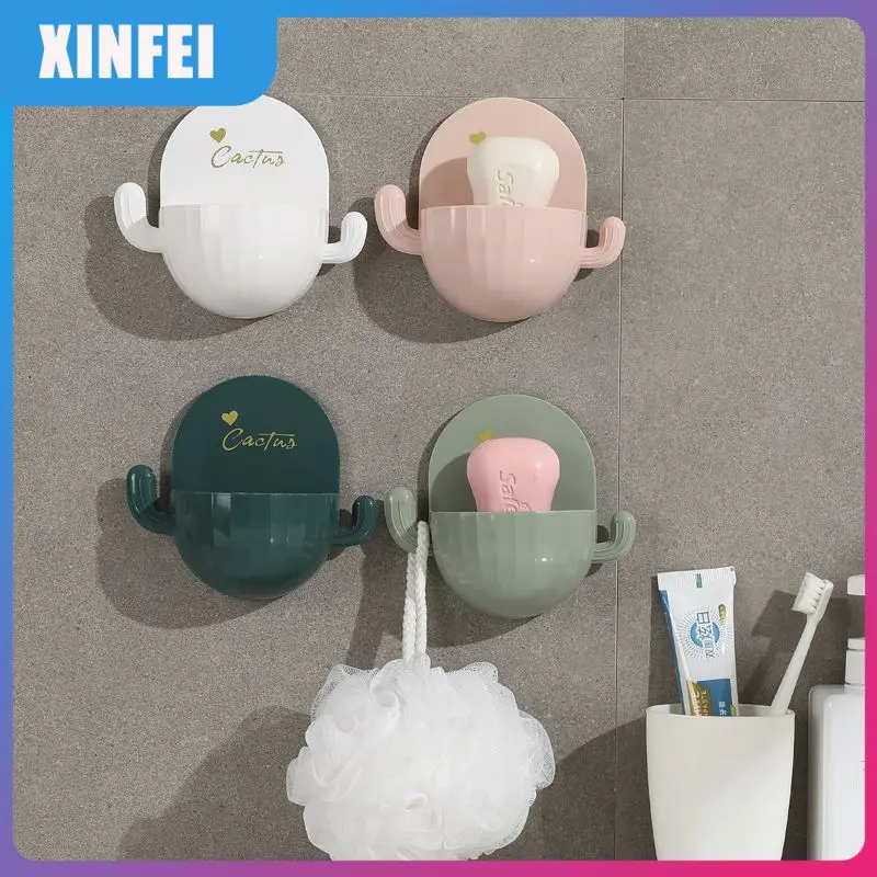 Cactus Soap Dish Drain Rack Bath Toilet Punch-free Cartoon Soap Holder Cute Soap Container Wall-mounted Soap Box For Bathroom
Cactus Soap Dish Drain Rack Bath Toilet Punch-free Cartoon Soap Holder Cute Soap Container Wall-mounted Soap Box For Bathroom