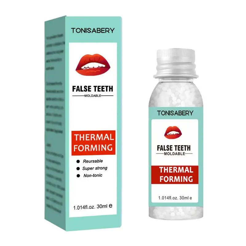 Moldable Tooth Filling Teeth Gaps Broken Temporary Repair Granules 30ml Thermoformed False Teeth Glue Tooth Repair Glue Beads
Moldable Tooth Filling Teeth Gaps Broken Temporary Repair Granules 30ml Thermoformed False Teeth Glue Tooth Repair Glue Beads