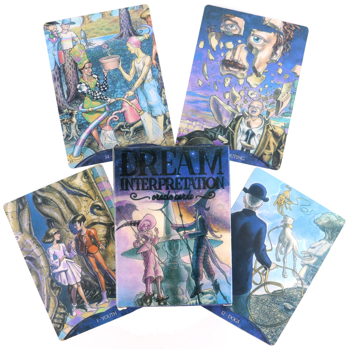 Dream Interpretation Oracle Cards Beginners Board Game Multiplayer Family Party Game Fortune Telling Tarot Deck With PDF Guide 
Dream Interpretation Oracle Cards Beginners Board Game Multiplayer Family Party Game Fortune Telling Tarot Deck With PDF Guide