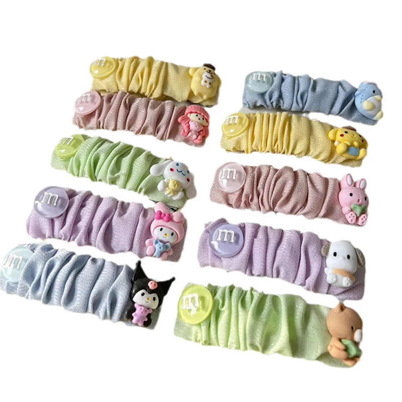 Kawaii Cartoon Sanrioed MyMelody Kuromi Cinnamoroll KT Cat Pleated Hairpin Cute Side BB Clip Bangs Hairpin Jewelry Girl Gift
Kawaii Cartoon Sanrioed MyMelody Kuromi Cinnamoroll KT Cat Pleated Hairpin Cute Side BB Clip Bangs Hairpin Jewelry Girl Gift