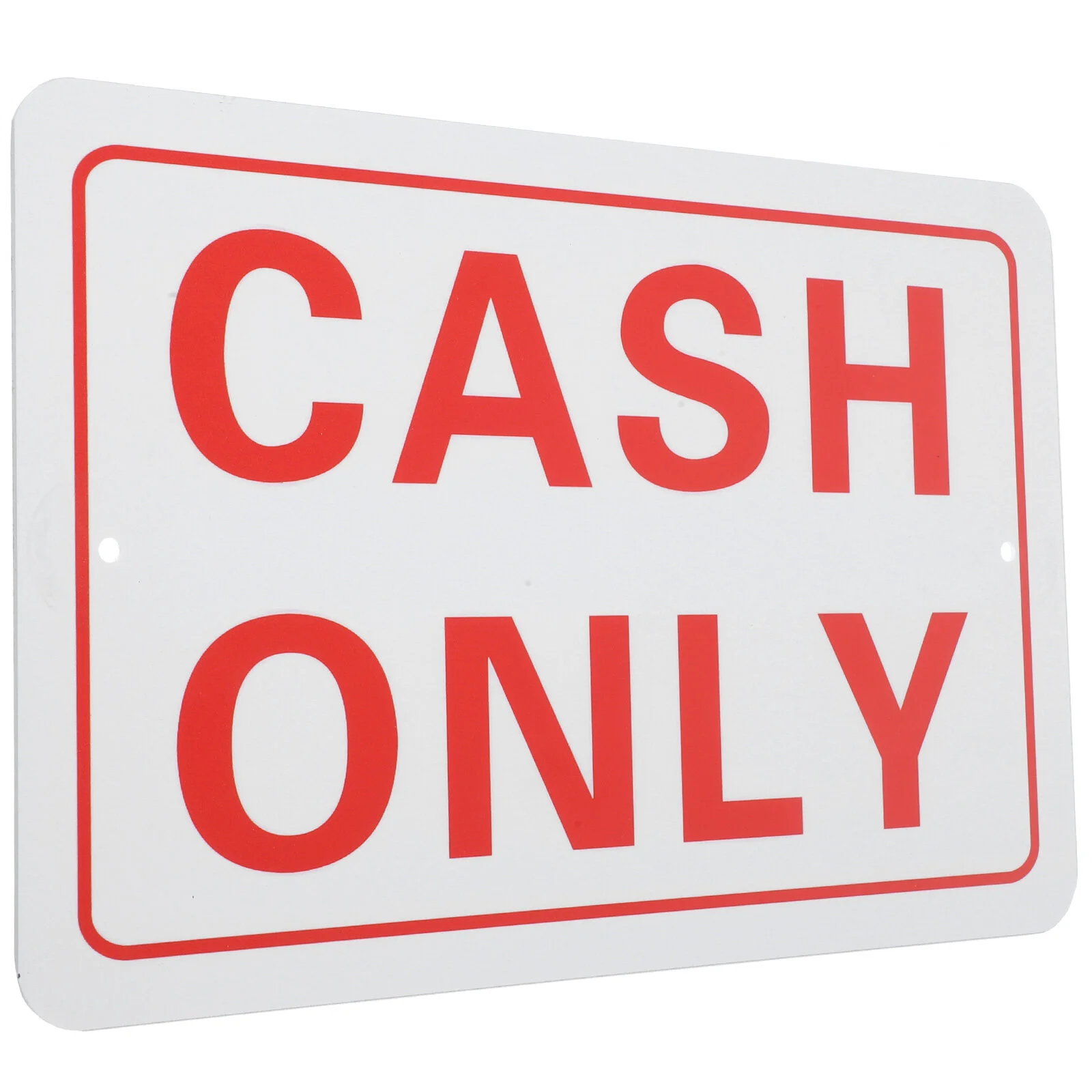 

Cash Only Sign No Checks No Credit Sign Cash Metal Signss for Business Retail Store