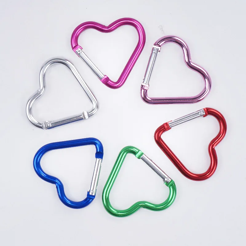 Heart-shaped Aluminum Carabiner Key Chain Clip Outdoor Keyring Hook Water Bottle Hanging Buckle Travel Kit Accessories
Heart-shaped Aluminum Carabiner Key Chain Clip Outdoor Keyring Hook Water Bottle Hanging Buckle Travel Kit Accessories