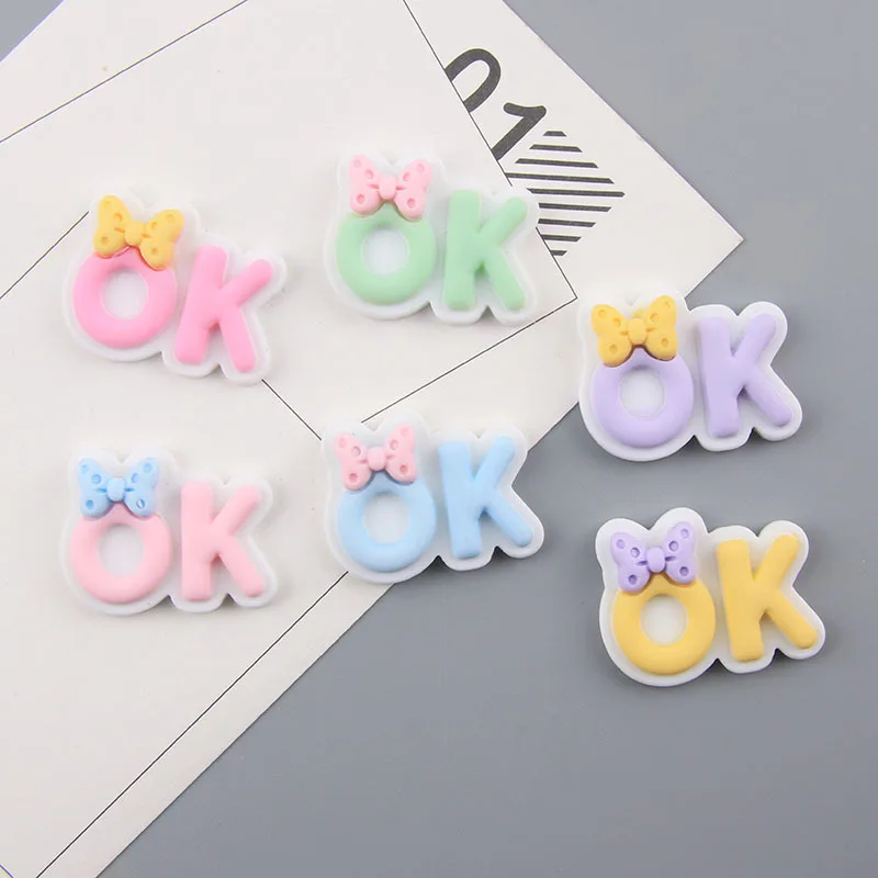 10pcs Letter Tag Resin Flat Back Cabochon Art Decoration Charm Craft DIY Hair bow Center OK Resin Badge Cabochons Embellishments
10pcs Letter Tag Resin Flat Back Cabochon Art Decoration Charm Craft DIY Hair bow Center OK Resin Badge Cabochons Embellishments