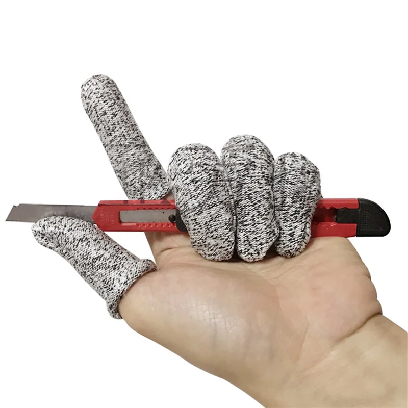 5pcs! Anti-cut Finger Cots Level 5 Safety Cut Resistant Safety Gloves for Kitchen, Work, Sculpture Picker Fingertips Protector
5pcs! Anti-cut Finger Cots Level 5 Safety Cut Resistant Safety Gloves for Kitchen, Work, Sculpture Picker Fingertips Protector