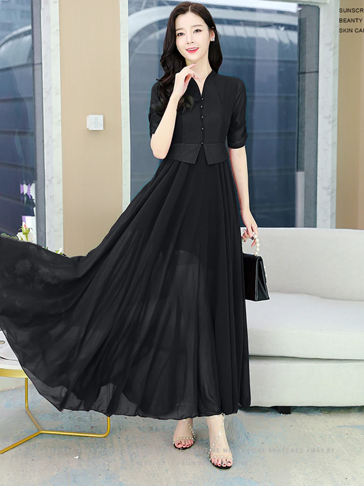 Women Prom Evening Casual Black Dresses Summer 2023 Red Long Clothing Maxi Chiffon Party Dress Korean Fashion Chic Elegant Green
Women Prom Evening Casual Black Dresses Summer 2023 Red Long Clothing Maxi Chiffon Party Dress Korean Fashion Chic Elegant Green