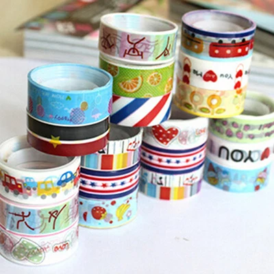 Cartoon Adhesive Color Tape 10pcs Plastic Cute Office Adhesive Tape DIY Decor Sticky Stationery Adhesive Sticker
Cartoon Adhesive Color Tape 10pcs Plastic Cute Office Adhesive Tape DIY Decor Sticky Stationery Adhesive Sticker