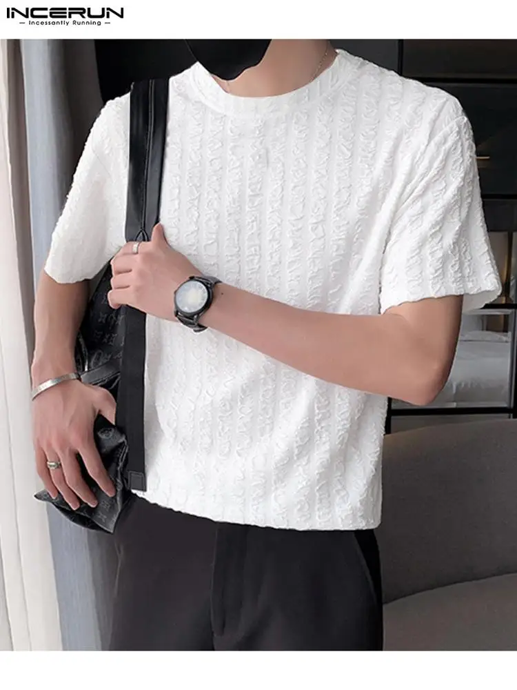 Fashion Well Fitting New Men's Tops INCERUN Pleated Ice Silk T-Shirts Streetwear Hot Sale Male Solid Short Sleeve Camiseta S-5XL
Fashion Well Fitting New Men's Tops INCERUN Pleated Ice Silk T-Shirts Streetwear Hot Sale Male Solid Short Sleeve Camiseta S-5XL