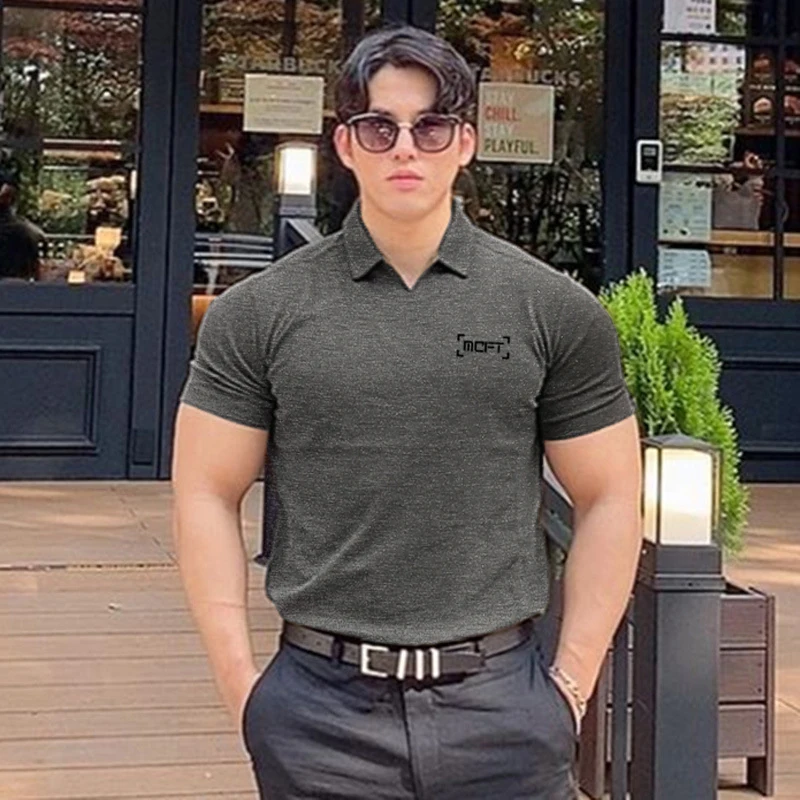 Korean Style Men's Summer Slim Lapel Polo Shirt Cotton Short-sleeve POLO shirt Casual Business t-Shirt Easy To Match Men Tops
Korean Style Men's Summer Slim Lapel Polo Shirt Cotton Short-sleeve POLO shirt Casual Business t-Shirt Easy To Match Men Tops