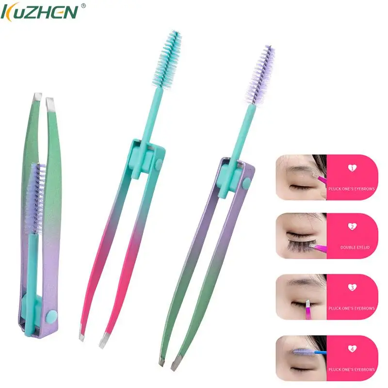 2 In 1 Stainless Steel Brush Eyebrow Clipper Brush Oblique Mouth Tweezers Eyebrow Trimming And Plucking Hair Beard Beauty Tool
2 In 1 Stainless Steel Brush Eyebrow Clipper Brush Oblique Mouth Tweezers Eyebrow Trimming And Plucking Hair Beard Beauty Tool