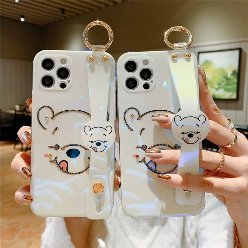 Bandai Disney Tongue Pooh Bear Phone Bag for iPhone 13Pro Max Mini XR XS Max 8X7 Se Full-Cover with Wristband Women Phone Case
Bandai Disney Tongue Pooh Bear Phone Bag for iPhone 13Pro Max Mini XR XS Max 8X7 Se Full-Cover with Wristband Women Phone Case