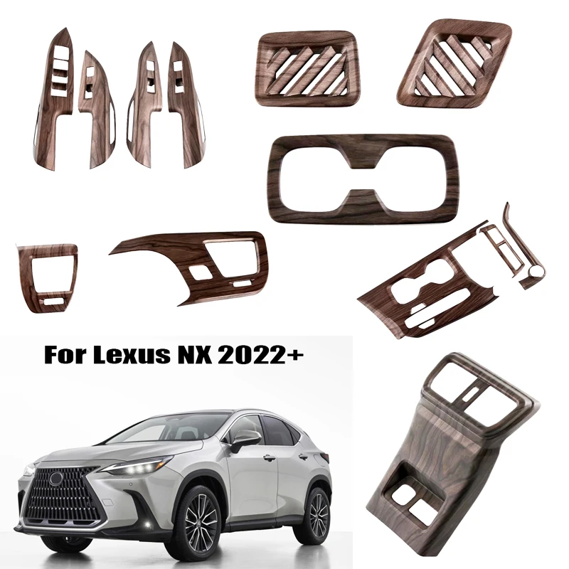 RHD For Lexus NX 2022 2023 ABS Peach Wood Interior Accessories Gear Armrest Box Panel Air Vent Outlet Cover Trim
RHD For Lexus NX 2022 2023 ABS Peach Wood Interior Accessories Gear Armrest Box Panel Air Vent Outlet Cover Trim