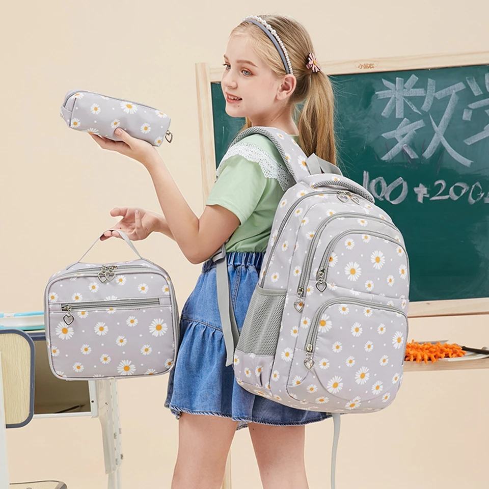 Daisy Prints School Backpacks Sets Elementary Students Kids School Bgs Bookbags Girls Backpacks with Lunch Box Pencil Case
Daisy Prints School Backpacks Sets Elementary Students Kids School Bgs Bookbags Girls Backpacks with Lunch Box Pencil Case