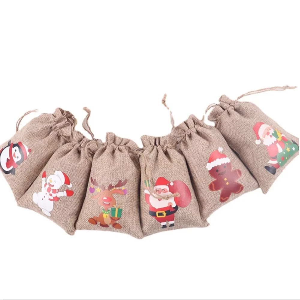 10Pcs Santa Claus Snowman Elk Pattern Christmas Candy Bag Linen Drawstring Bag Gift Pouch Ornaments Wedding Party Gift Bags
10Pcs Santa Claus Snowman Elk Pattern Christmas Candy Bag Linen Drawstring Bag Gift Pouch Ornaments Wedding Party Gift Bags