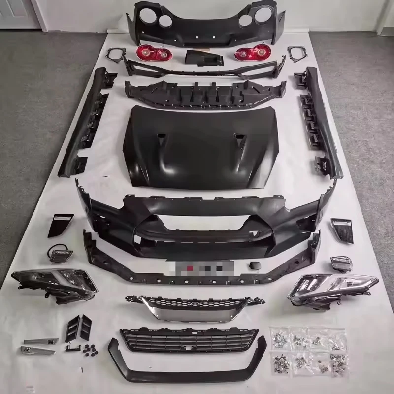 Комплект для кузова автомобиля GTR R35 upgrade N style полукарбоновый автомобильный