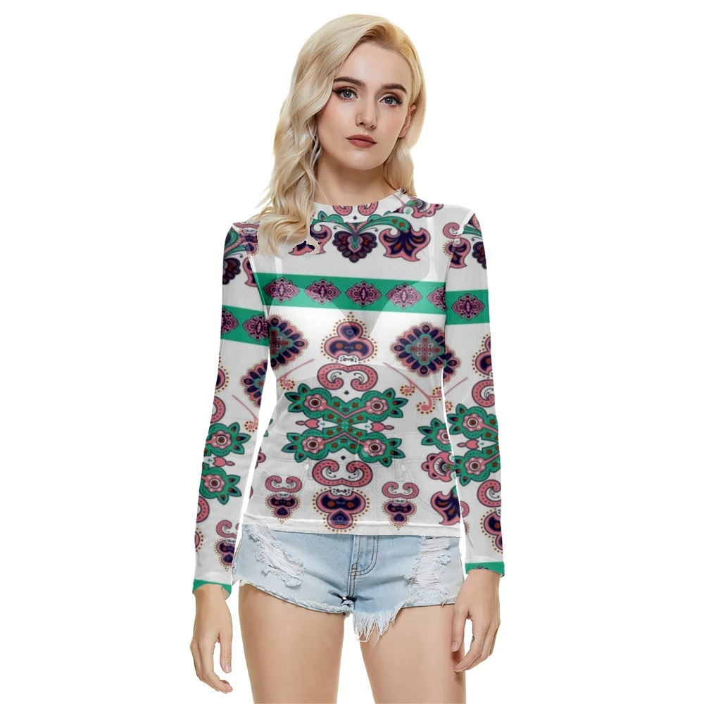 Женская модная сексуальная сетчатая Прозрачная Футболка с длинными рукавами и принтом в этническом стиле с круглым вырезом Летняя Повседн...
Женская модная сексуальная сетчатая Прозрачная Футболка с длинными рукавами и принтом в этническом стиле с круглым вырезом Летняя Повседн...