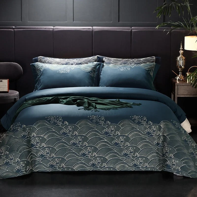 High End 1000TC Egyptian Cotton Duvet Cover Set Luxury Embroidery Premium Bedding Sets with Zipper Closure Bed Sheet Pillowcases
High End 1000TC Egyptian Cotton Duvet Cover Set Luxury Embroidery Premium Bedding Sets with Zipper Closure Bed Sheet Pillowcases