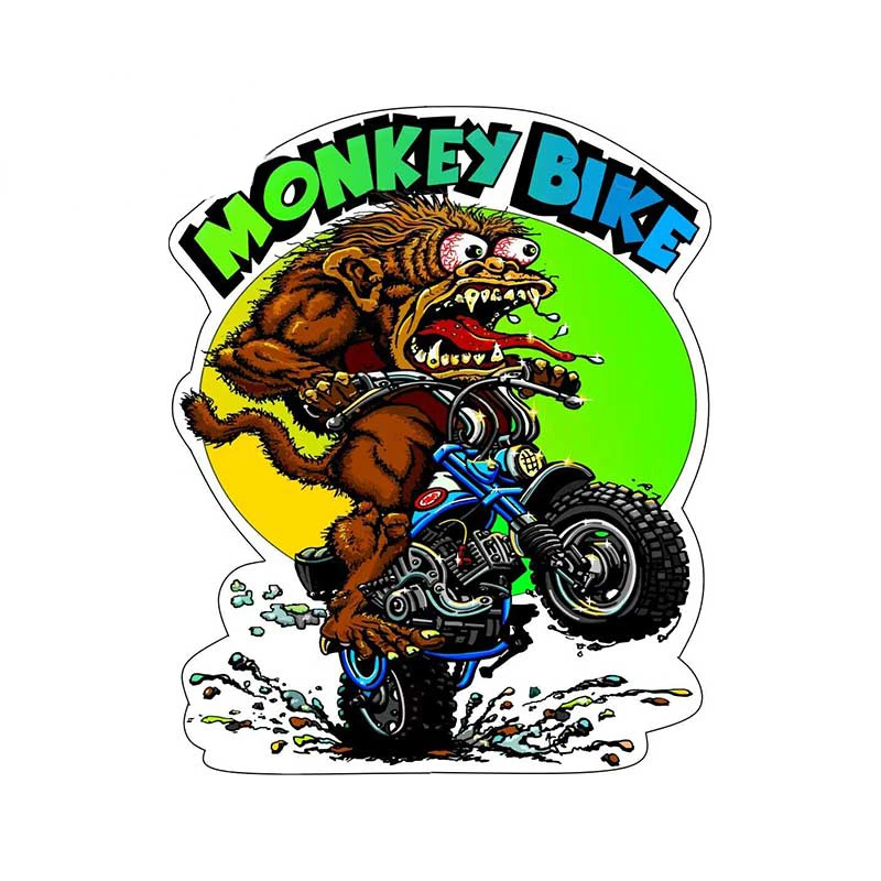 Наклейка в виде забавной мультяшной обезьянки для велосипеда, ящик для инструментов, водонепроницаемое украшение для ноутбука, этиловая тонкая наклейка для автомобиля 13 см x 10,6 см 
Наклейка в виде забавной мультяшной обезьянки для велосипеда, ящик для инструментов, водонепроницаемое украшение для ноутбука, этиловая тонкая наклейка для автомобиля 13 см x 10,6 см