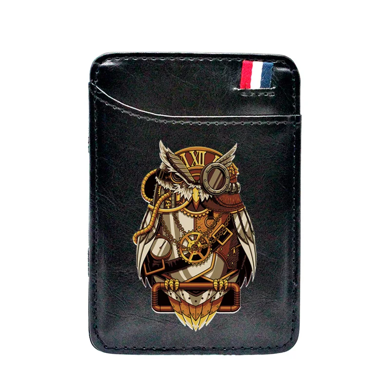 High Quality Steampunk Owl Printing Leather Magic Wallet Classic Men Women Money Clips Card Purse Cash Holder
High Quality Steampunk Owl Printing Leather Magic Wallet Classic Men Women Money Clips Card Purse Cash Holder