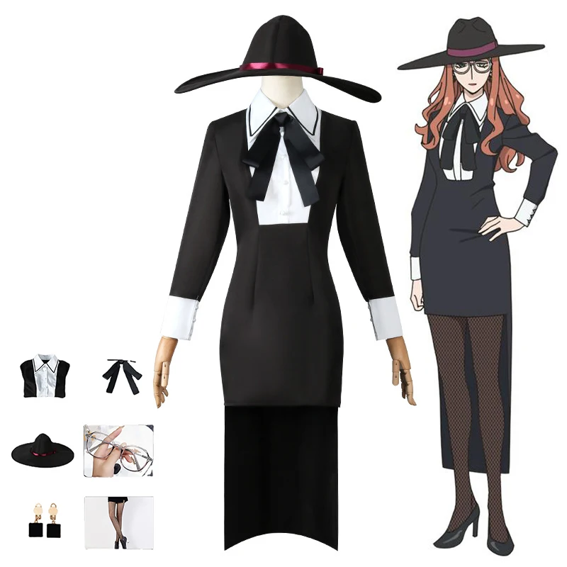 Spy X Family Sylvia Sherwood Cosplay Costume Anime Fullmetal Lady Hat Glasses Earrings Socks Halloween Uniform Girl Women Outfit
Spy X Family Sylvia Sherwood Cosplay Costume Anime Fullmetal Lady Hat Glasses Earrings Socks Halloween Uniform Girl Women Outfit