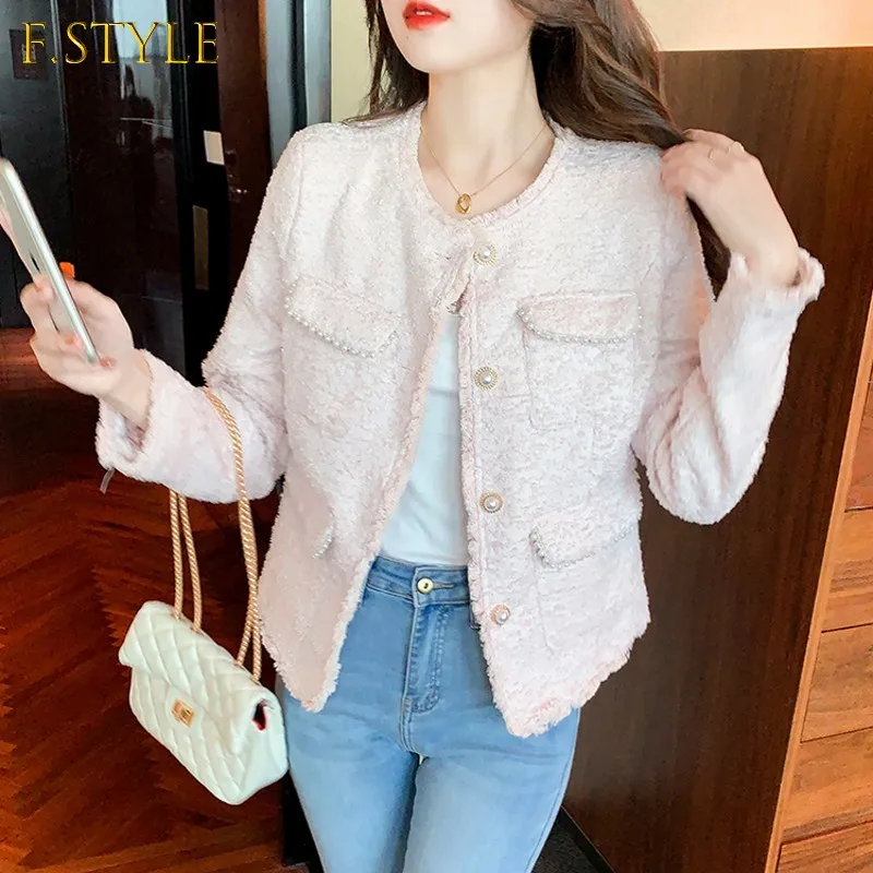 Fall Winter Korean Small Fragrance Women's Luxury Tweed Pearl Buttons Wool Coat Vintage Jacket Trend Top Casaco Saco Outwear
Fall Winter Korean Small Fragrance Women's Luxury Tweed Pearl Buttons Wool Coat Vintage Jacket Trend Top Casaco Saco Outwear