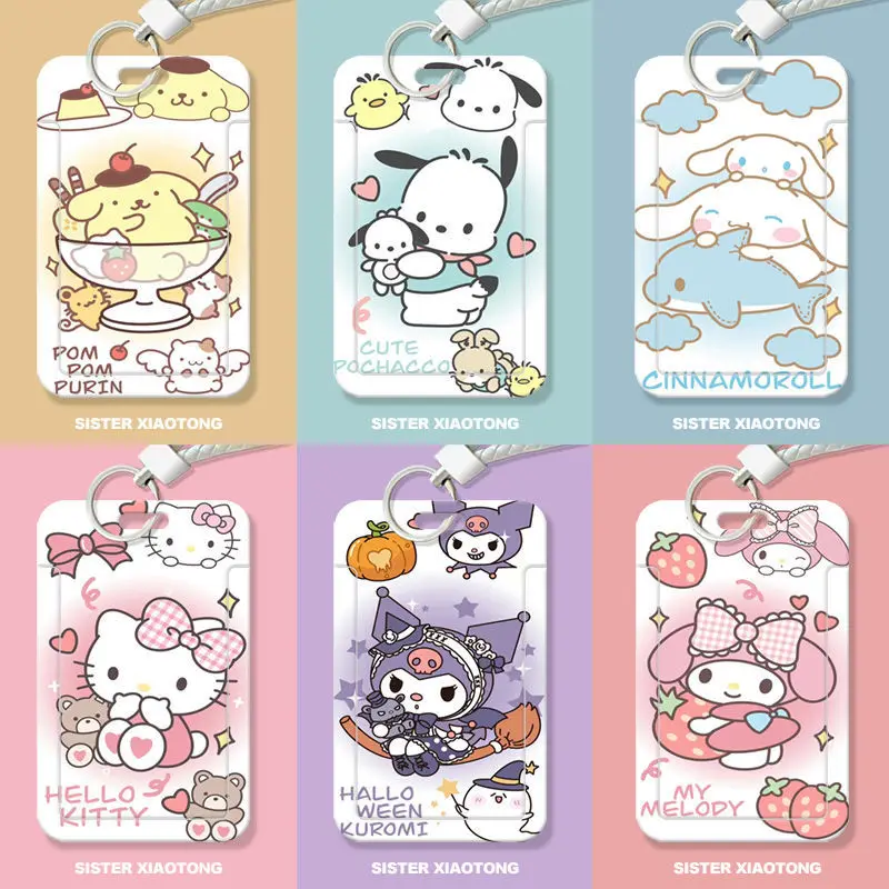 Anime Sanrio Card Sleeve Pompom Purin Cinnamoroll Cartoon Cute Hello Kittys My Melody Keychain Bus Card Cover Pendant Toy Girls
Anime Sanrio Card Sleeve Pompom Purin Cinnamoroll Cartoon Cute Hello Kittys My Melody Keychain Bus Card Cover Pendant Toy Girls