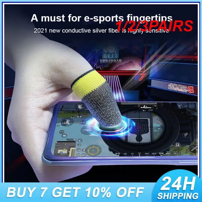 1/2/3PAIRS Game Fingertip Cover Can Be Carried With You Sensitive And Comfortable Thumb Sleeve Mobile Game Thumb Gloves
1/2/3PAIRS Game Fingertip Cover Can Be Carried With You Sensitive And Comfortable Thumb Sleeve Mobile Game Thumb Gloves