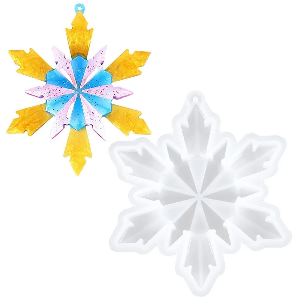 Snowflake Silicone Resin Mold DIY Handmade Epoxy Mould Liquid Silicone For Crafts Jewelry Making Pendant NewYear DIY Accessories
Snowflake Silicone Resin Mold DIY Handmade Epoxy Mould Liquid Silicone For Crafts Jewelry Making Pendant NewYear DIY Accessories