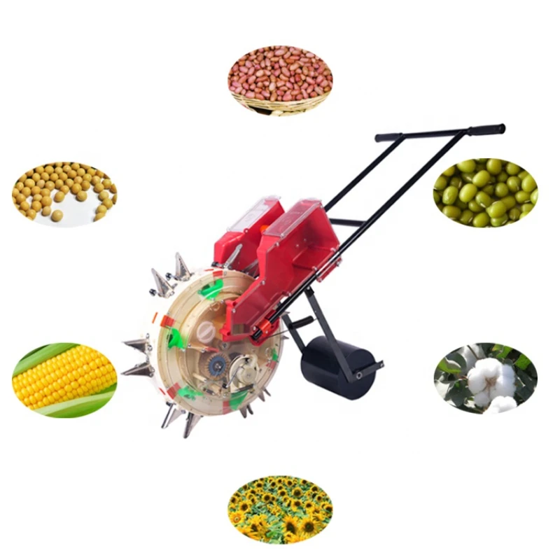 

agricultural hand 1 rows vegetable manual rice seeder tobacco maiz corn seed planter seeder and manual fertilizer hand push
