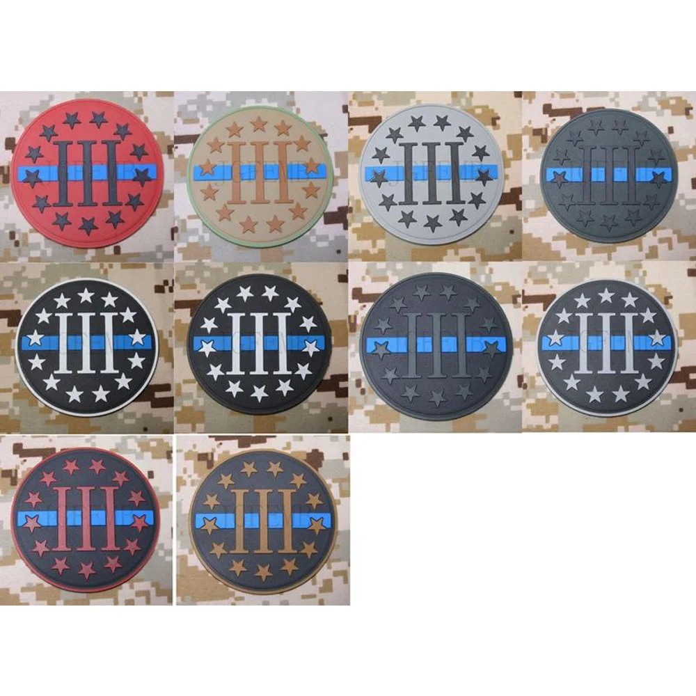 The Thin Blue Line 3% III PERCENT DEFEND LIBERTY 3D PVC Patch
The Thin Blue Line 3% III PERCENT DEFEND LIBERTY 3D PVC Patch