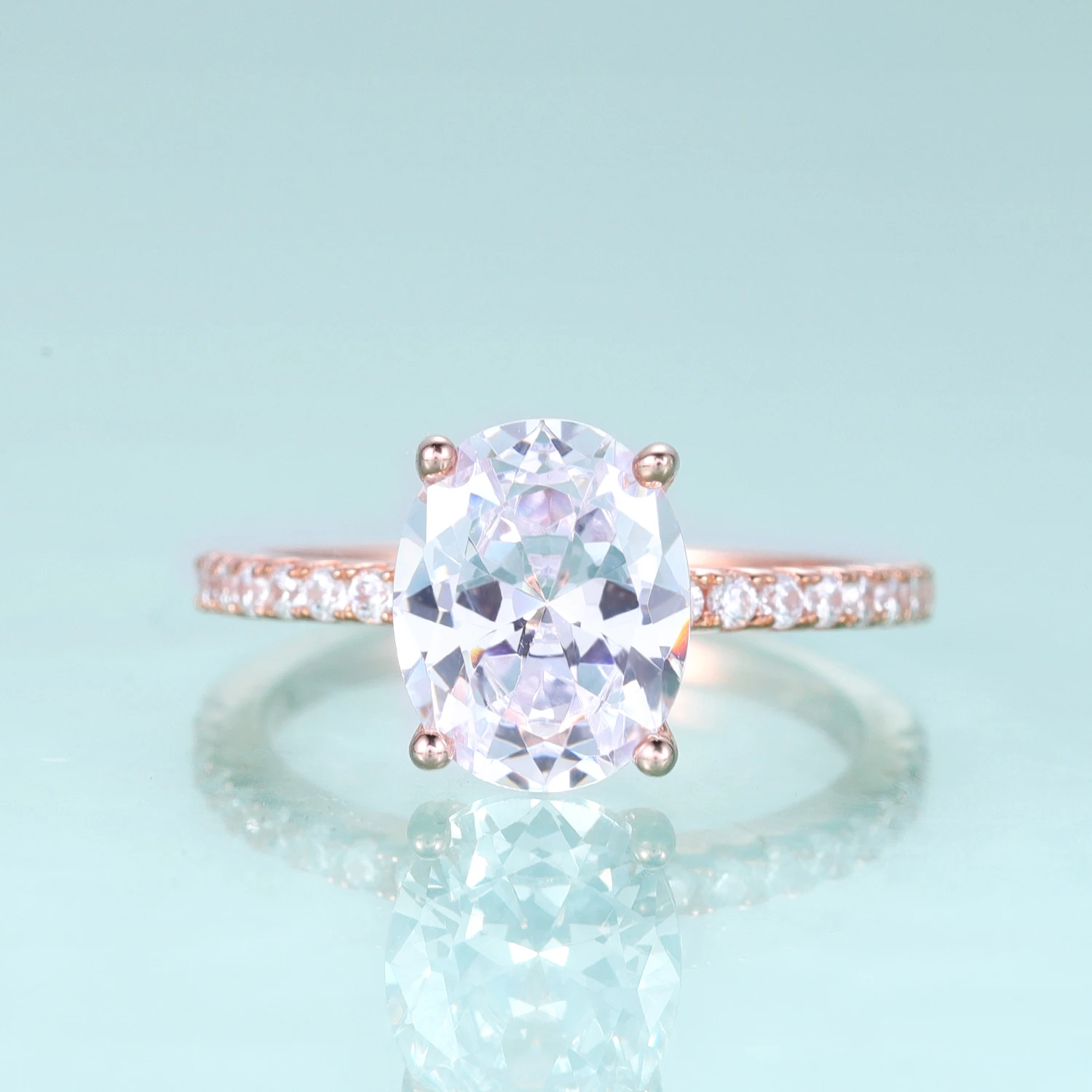 GEM'S BALLET Vintage Oval Cubic Zirconia Engagement Ring 925 Sterling Silver Rose Gold Simulated Diamond Rings For Women
GEM'S BALLET Vintage Oval Cubic Zirconia Engagement Ring 925 Sterling Silver Rose Gold Simulated Diamond Rings For Women