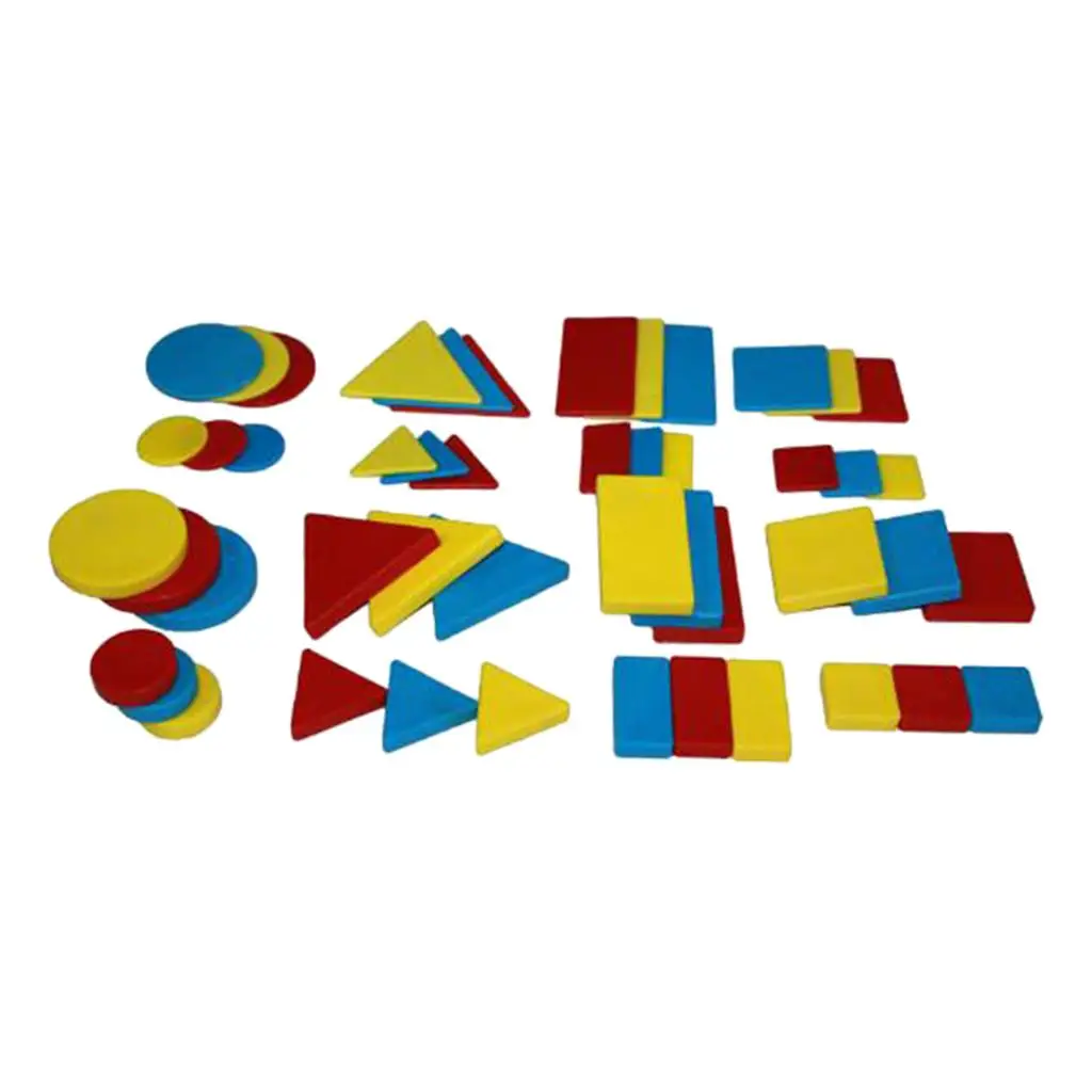 48 Pcs Geometric Shape Pieces Blocks Set For Kids Educational Toy 
48 Pcs Geometric Shape Pieces Blocks Set For Kids Educational Toy