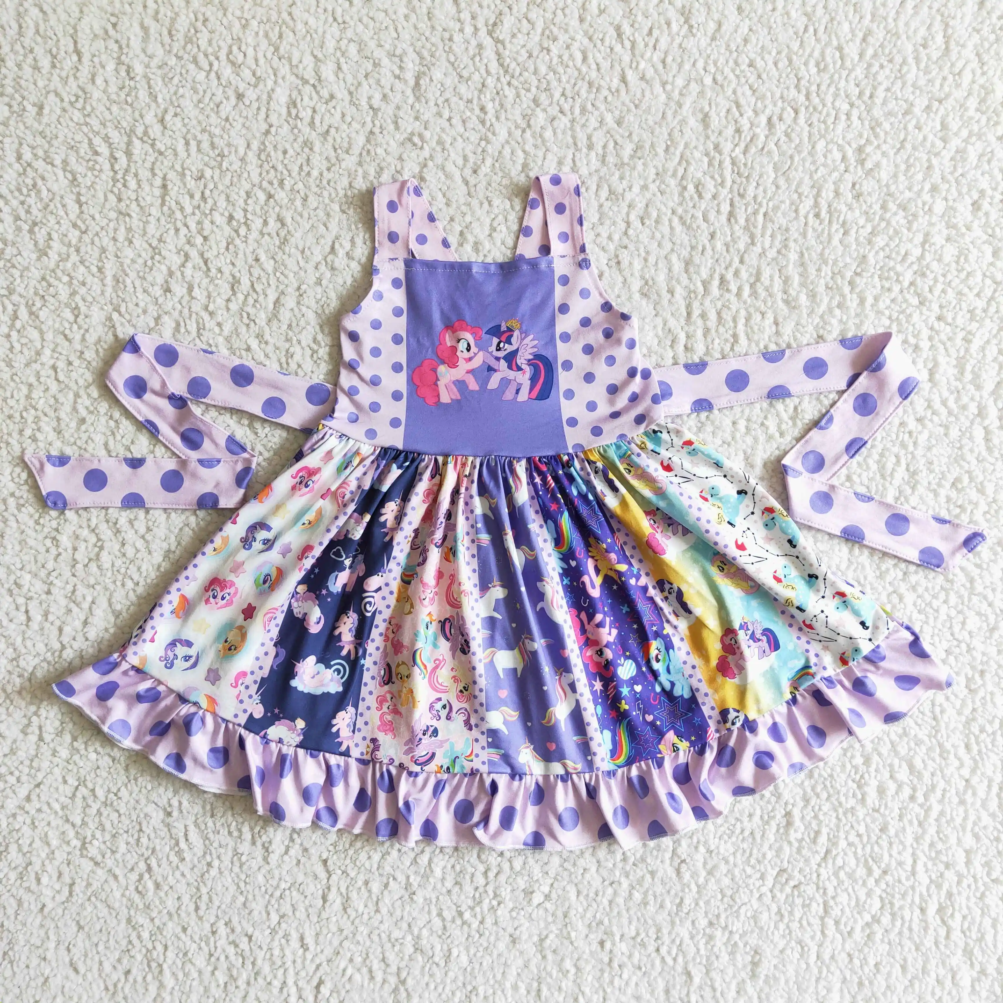 Toddlers Unicorn Twirl Dress Baby Girls Sleeveless Purple Skirts Kids Boutique Wholesale Clothing Children Hot Sale Dresses
Toddlers Unicorn Twirl Dress Baby Girls Sleeveless Purple Skirts Kids Boutique Wholesale Clothing Children Hot Sale Dresses