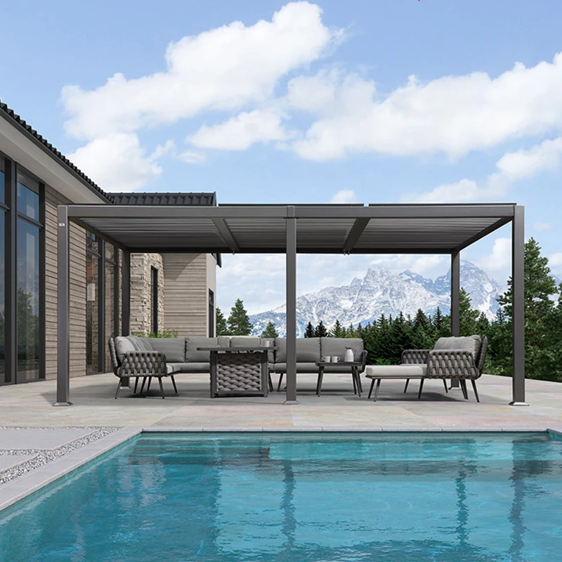 Pavilion Outdoor Courtyard Villa Aluminum Alloy Awning Modern Simple Chinese Garden Outdoor Terrace Pavilion
Pavilion Outdoor Courtyard Villa Aluminum Alloy Awning Modern Simple Chinese Garden Outdoor Terrace Pavilion
