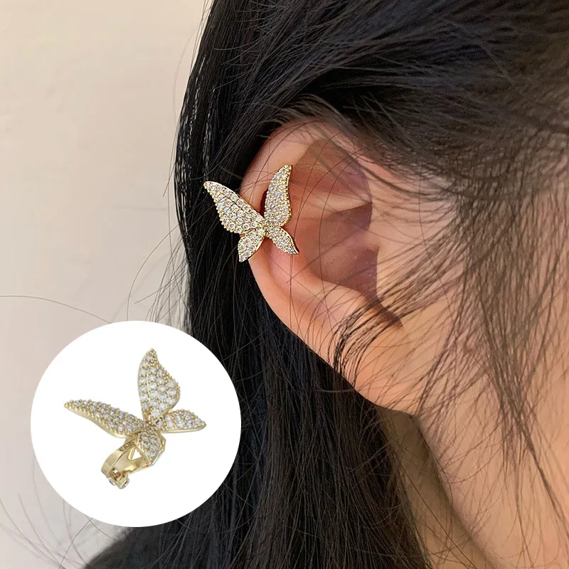 Shiny Zircon Butterfly Earcuff For Women Without Piercing Earrings 2023 Fashion Ear Clip Earrings Bride Wedding Jewelry
Shiny Zircon Butterfly Earcuff For Women Without Piercing Earrings 2023 Fashion Ear Clip Earrings Bride Wedding Jewelry