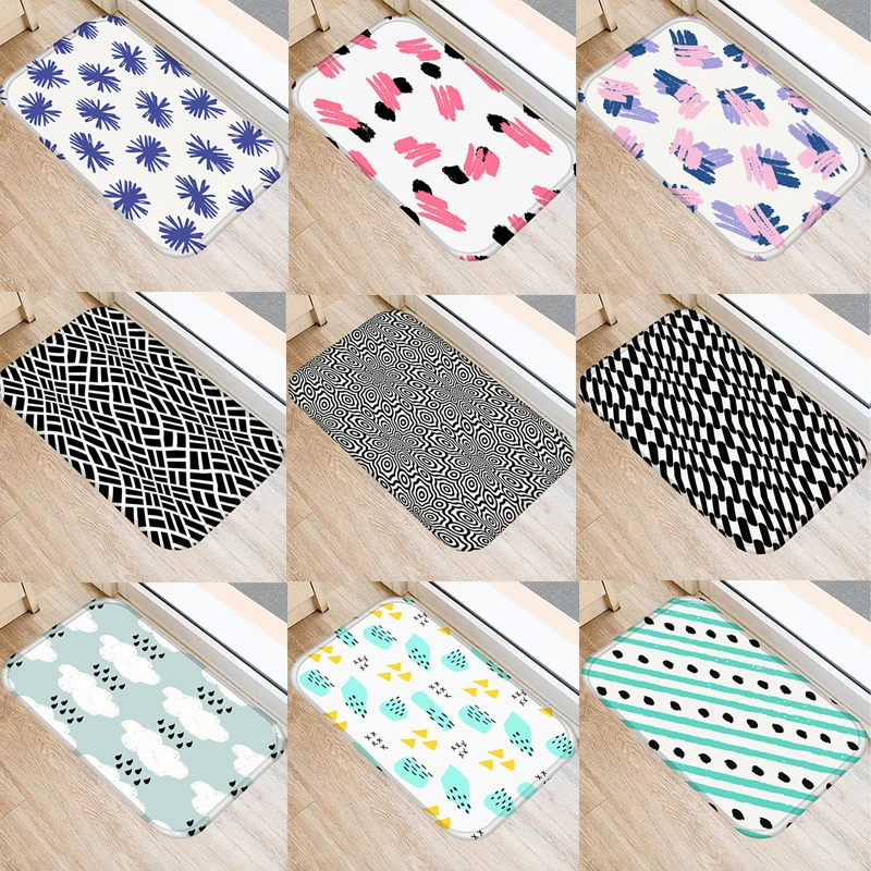 Abstract Geometric Pattern Bedroom Anti-Slip Shop Home Decor Doormat Kitchen Bath Soft Entrance Door Mat Flannel Soft Carpet Rug
Abstract Geometric Pattern Bedroom Anti-Slip Shop Home Decor Doormat Kitchen Bath Soft Entrance Door Mat Flannel Soft Carpet Rug