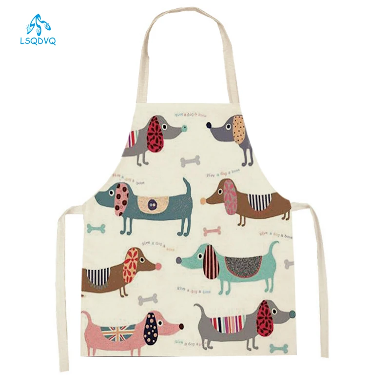 Cartoon Dog Pug Printed Linen Sleeveless Kitchen Aprons Women Men Home Cooking Baking Accessories Dachshund Bulldog Aprons
Cartoon Dog Pug Printed Linen Sleeveless Kitchen Aprons Women Men Home Cooking Baking Accessories Dachshund Bulldog Aprons