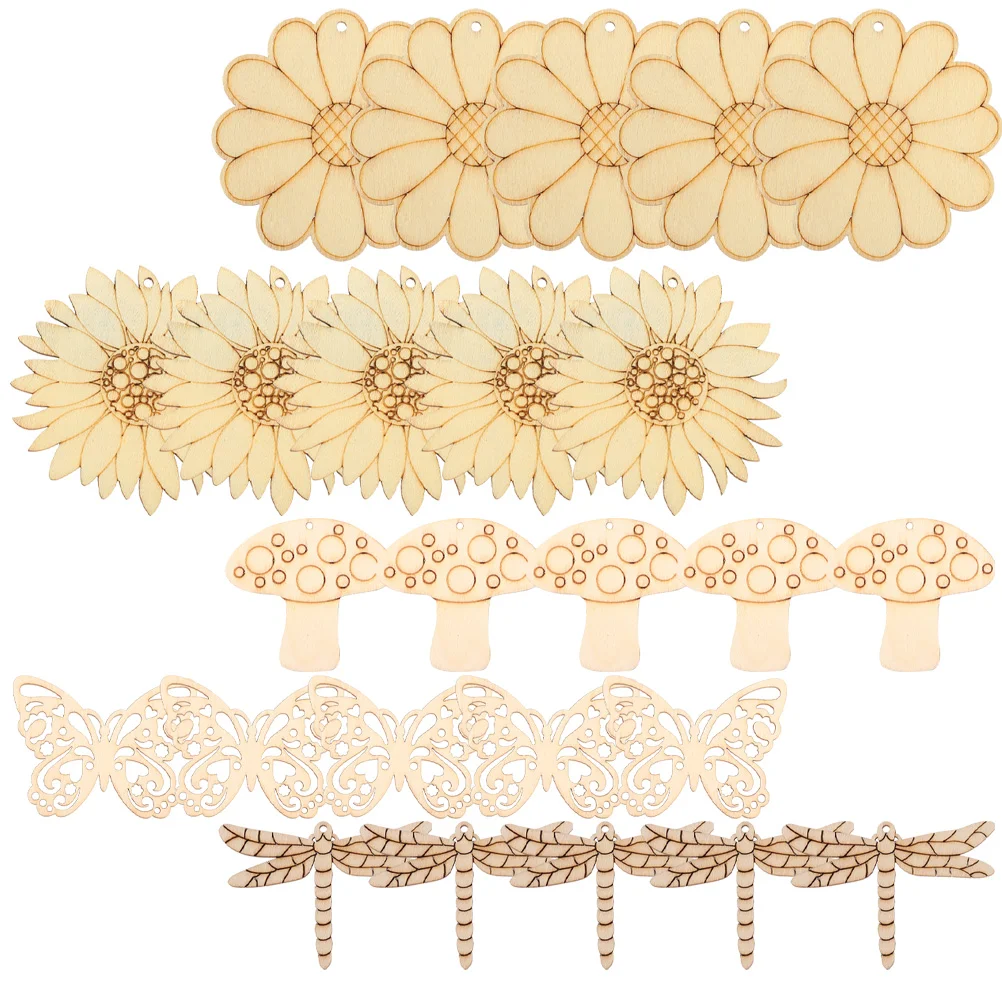 50 Sets Unpainted Cutouts Pendants Sunflower Home Decor Wooden Crafts Nativity Toys Kids DIY Pieces Blank Chips
50 Sets Unpainted Cutouts Pendants Sunflower Home Decor Wooden Crafts Nativity Toys Kids DIY Pieces Blank Chips